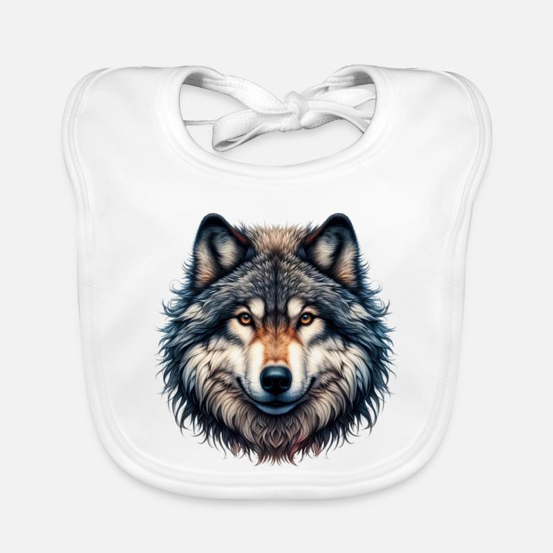 Wolf Organic Baby Bibs