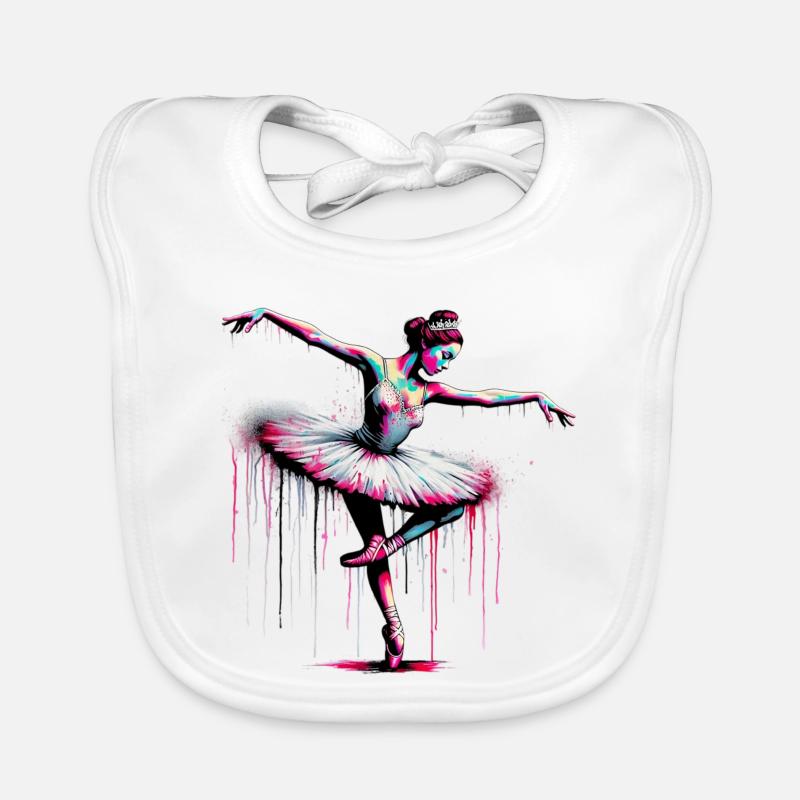 Danseuse de ballet avec tutu Bavoir bio Bébé