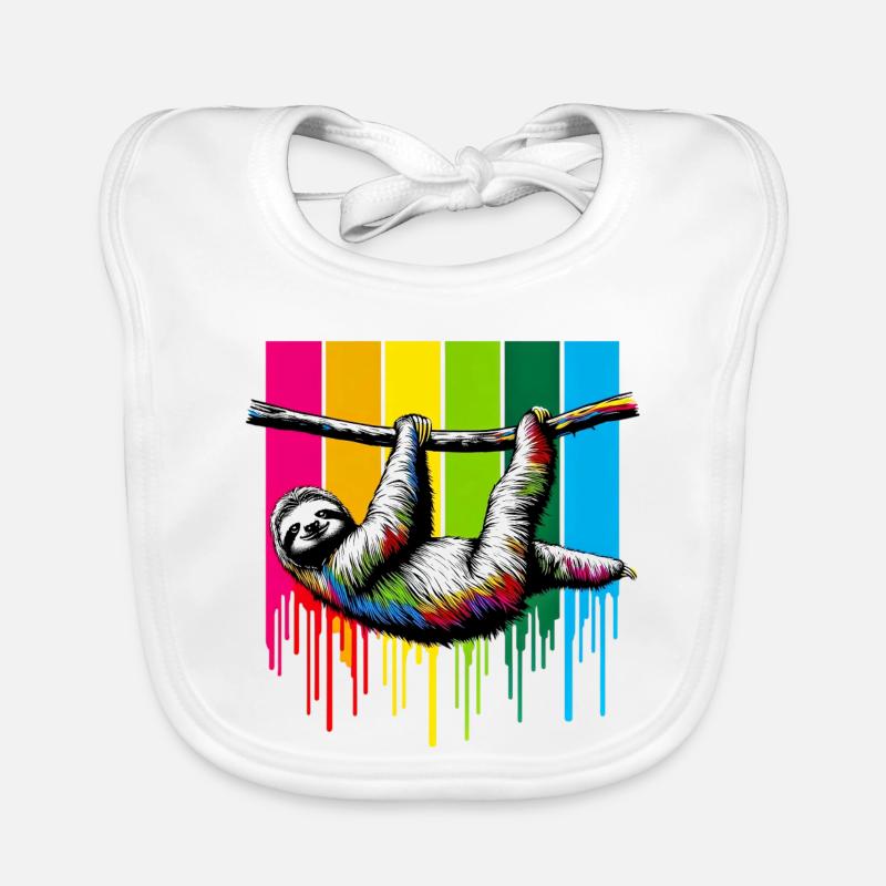 Sloth Organic Baby Bibs