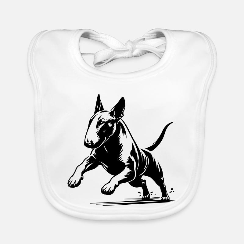 Bullterrier Baby Bio-Lätzchen