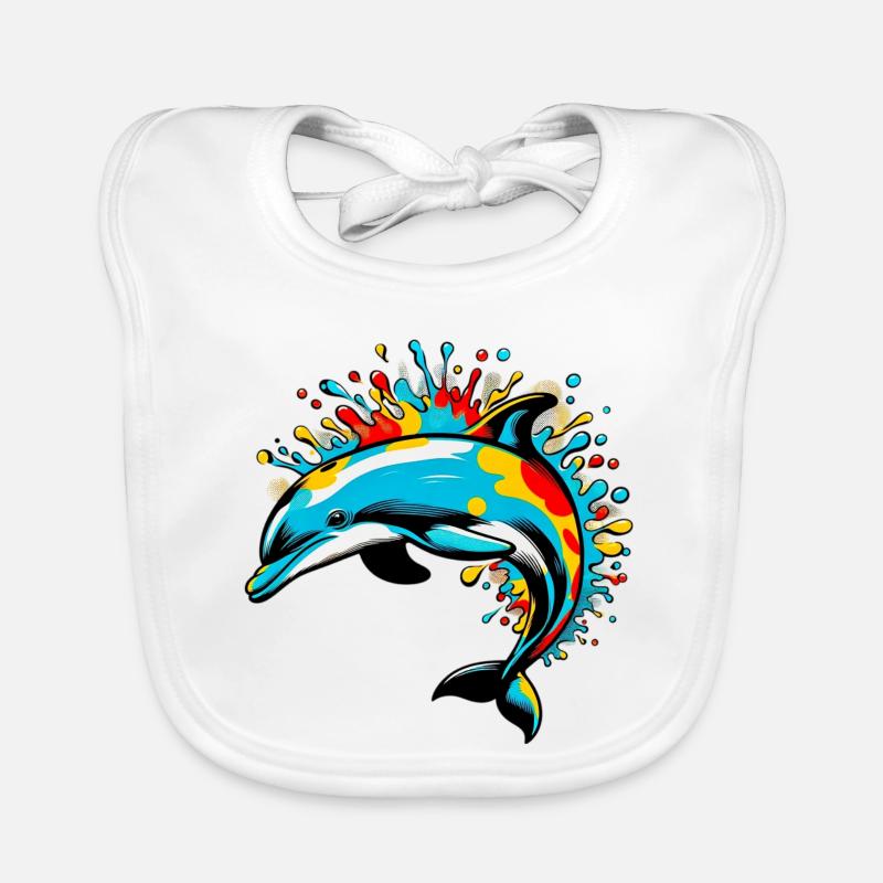 Dolphin Organic Baby Bibs