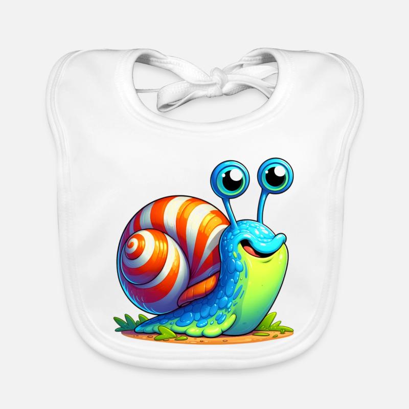Escargot Bavoir bio Bébé