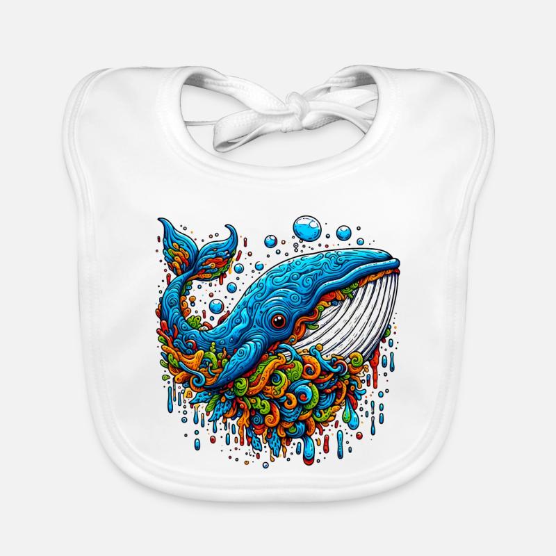 Baleine Bavoir bio Bébé