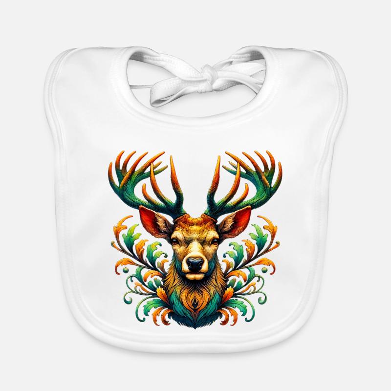 Cerf Bavoir bio Bébé