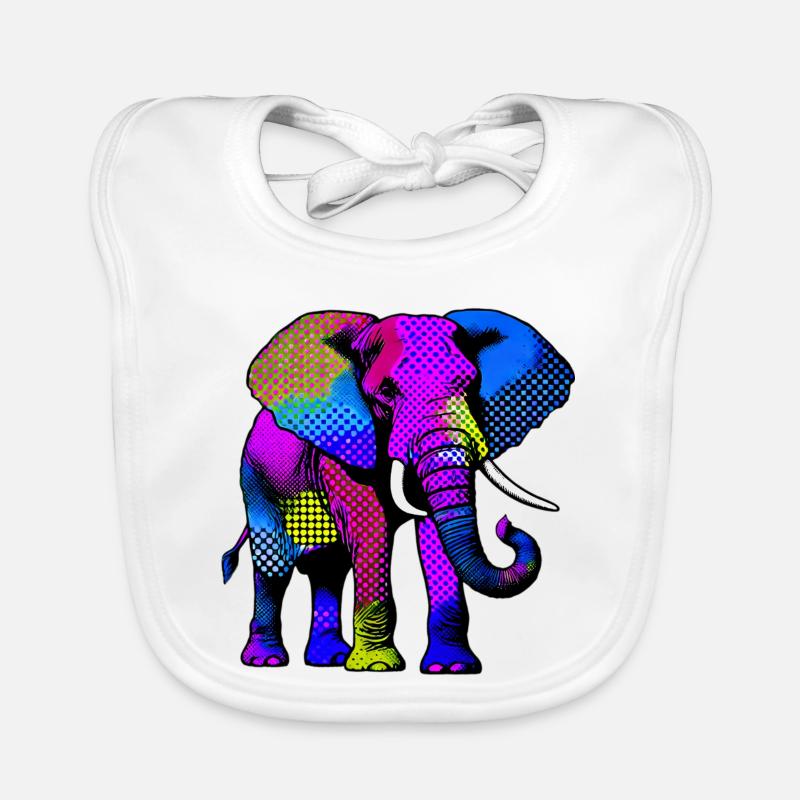 Elefant Baby Bio-Lätzchen