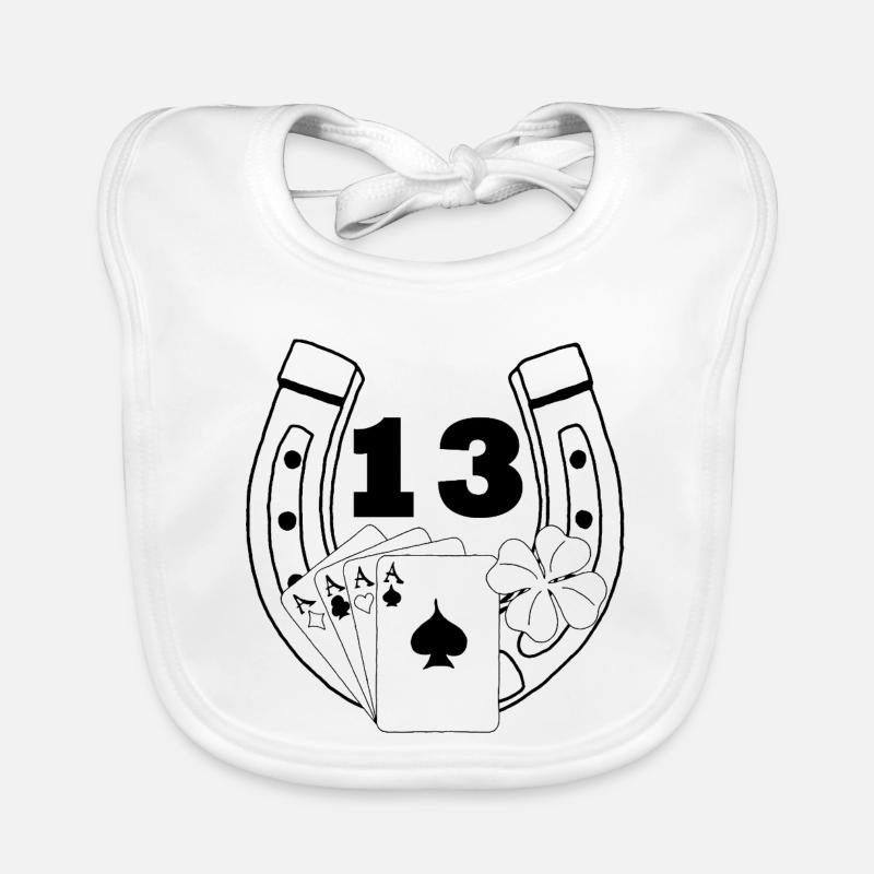 Luck (Black) Organic Baby Bibs