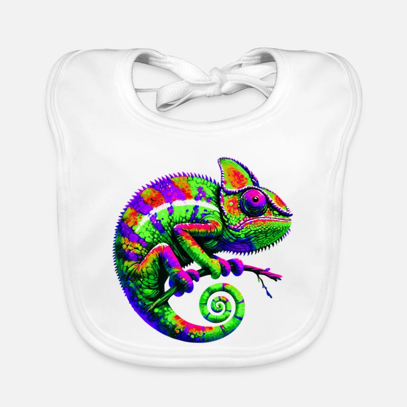 Caméléon Bavoir bio Bébé