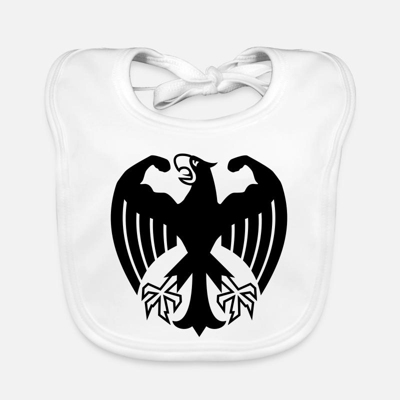 Fitness eagle with muscles Organic Baby Bibs