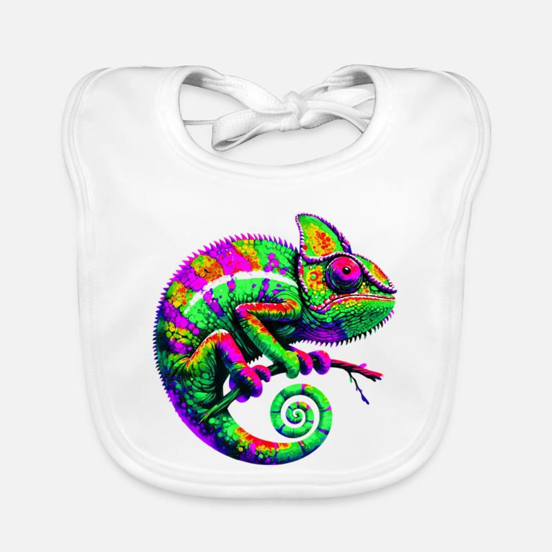 Caméléon Bavoir bio Bébé