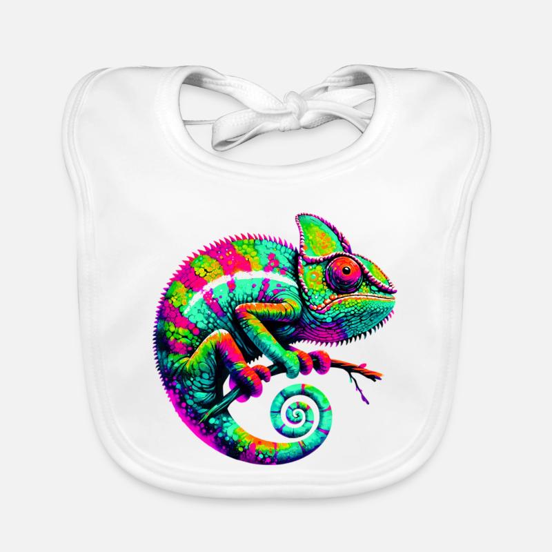 Caméléon Bavoir bio Bébé