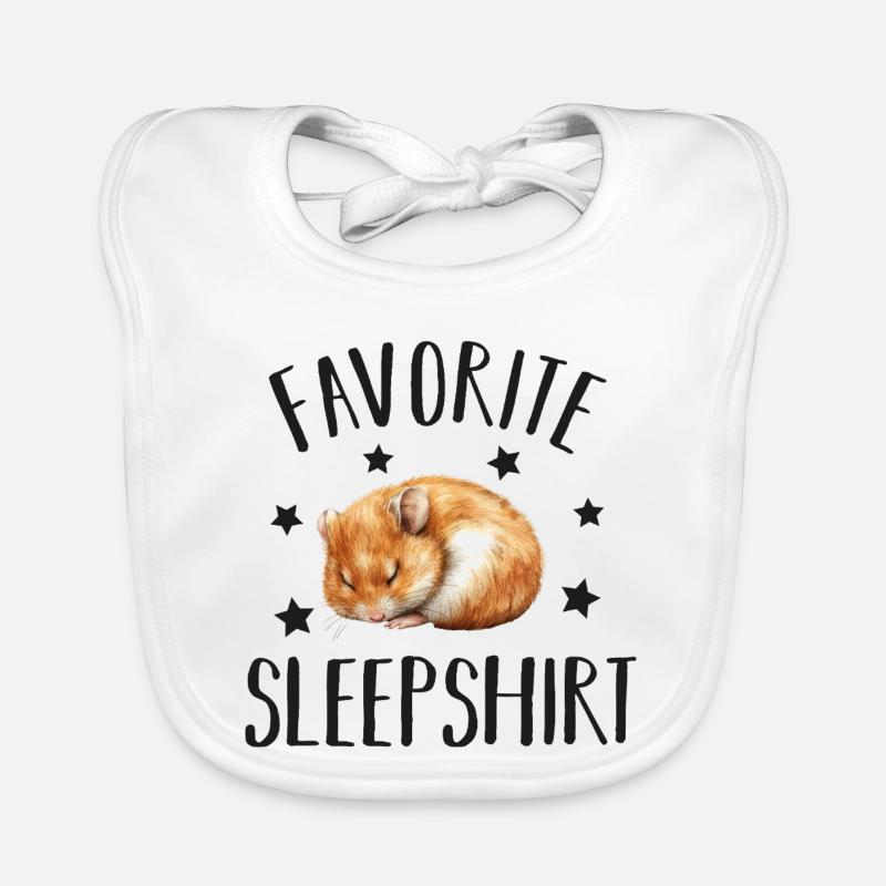 Schlafender Hamster Baby Bio-Lätzchen