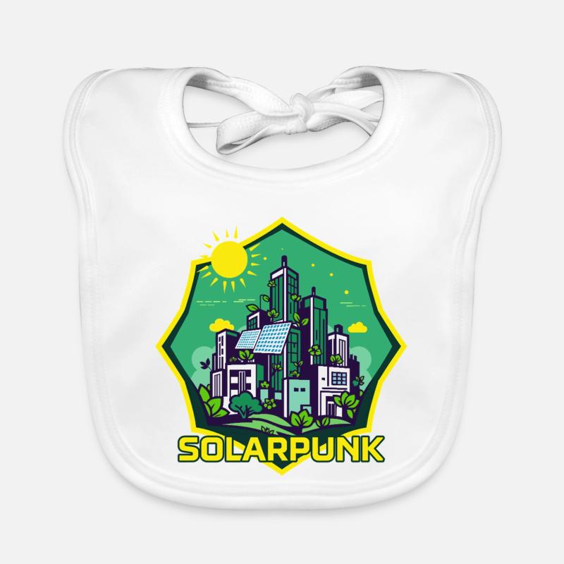 Solarpunk Bavoir bio Bébé