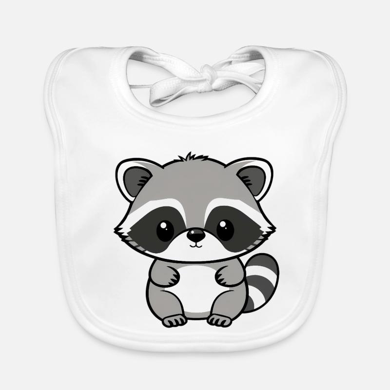 Waschbär Baby Bio-Lätzchen