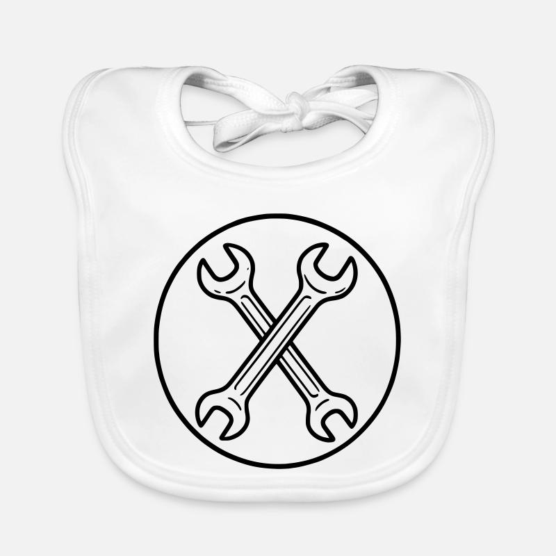 Clés plates Bavoir bio Bébé