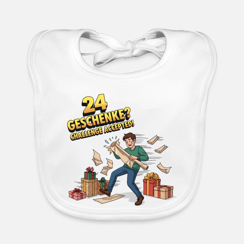 24 gifts? Challenge Accepted ! Organic Baby Bibs