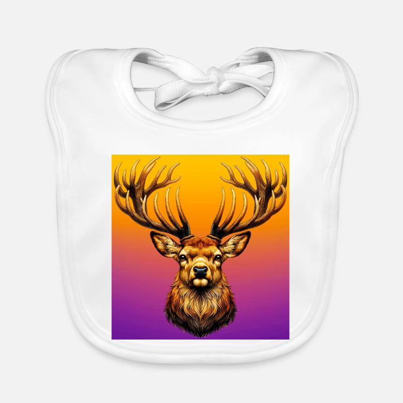 Cerf Bavoir bio Bébé
