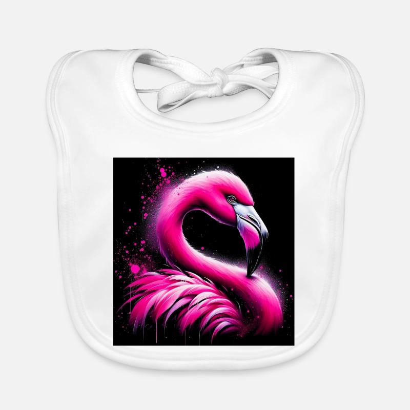 flamingo Organic Baby Bibs