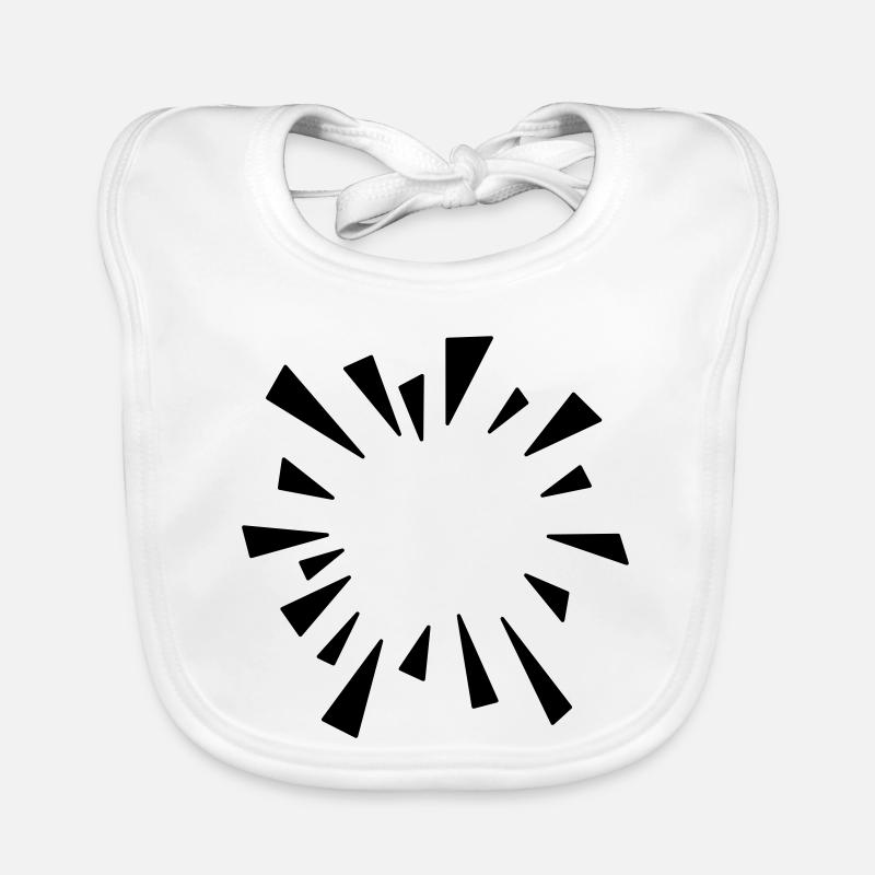 Comic Effect Burst Balloon Organic Baby Bibs