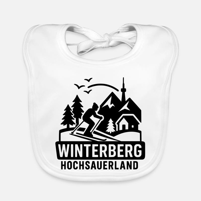 winterberg hochsauerland - Baby Bio-Lätzchen - Weiß