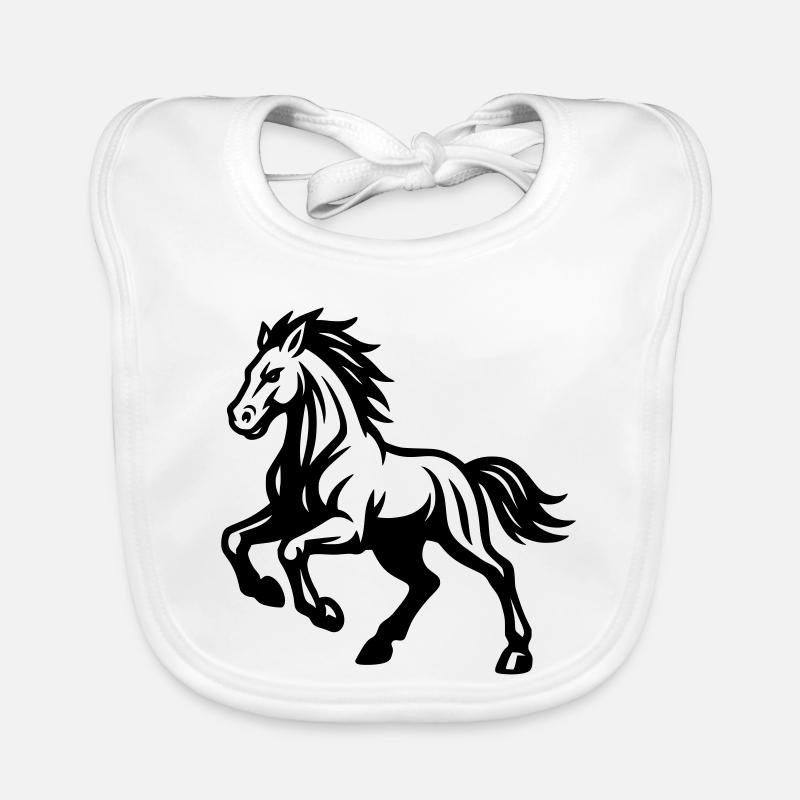 Cheval Bavoir bio Bébé