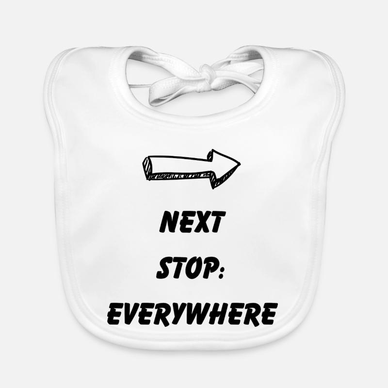 Next Stop: Everywhere – Reisefieber Baby Bio-Lätzchen