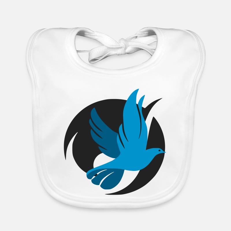 Original dove logo Organic Baby Bibs