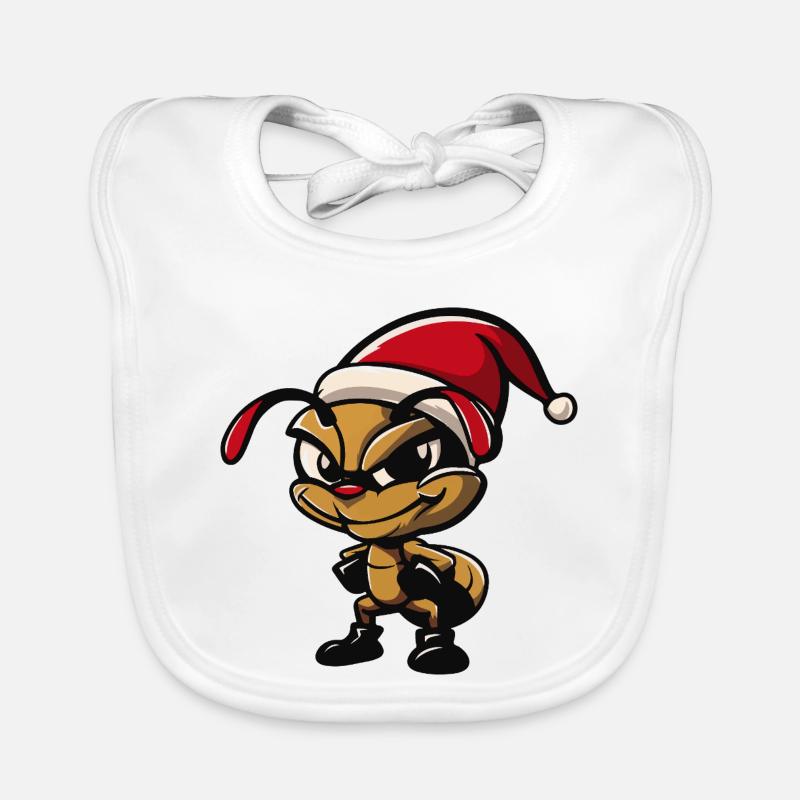 Ameise Weihnachten Baby Bio-Lätzchen