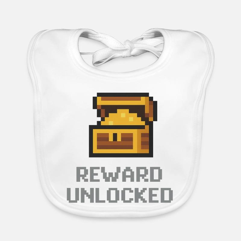 Récompense du coffre de pixels débloquée Bavoir bio Bébé
