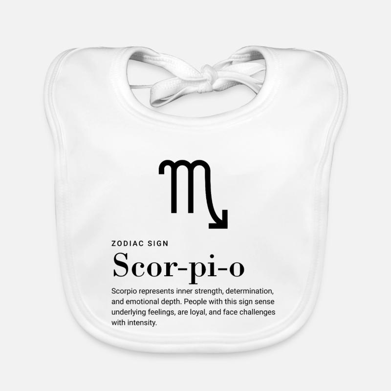 Scorpion - Signe du zodiaque Bavoir bio Bébé