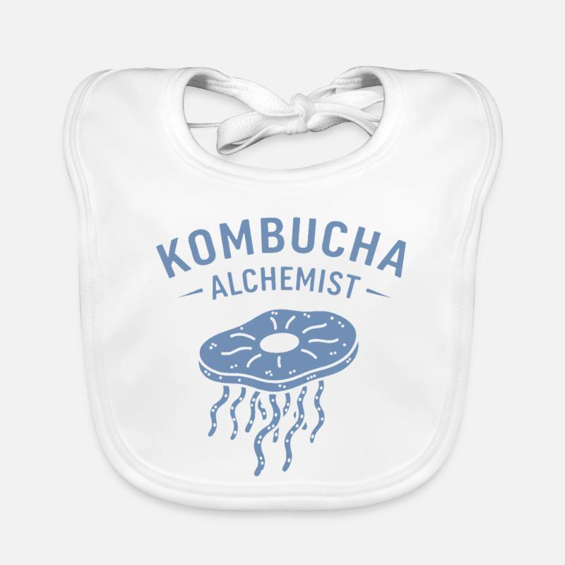 Minimalist Kombucha Alchemist Fermentation Organic Baby Bibs