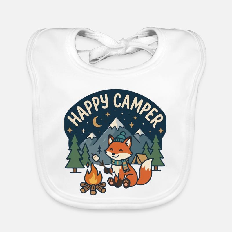Happy Camper Fox Night Camp Baby Bio-Lätzchen