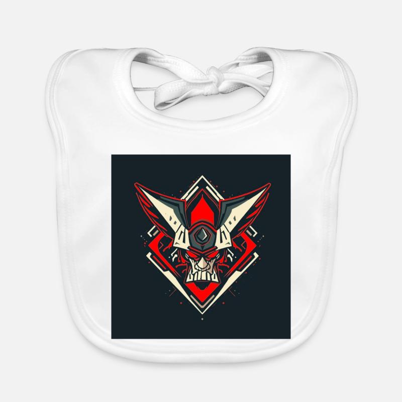 Emblème du guerrier de Schädel Bavoir bio Bébé