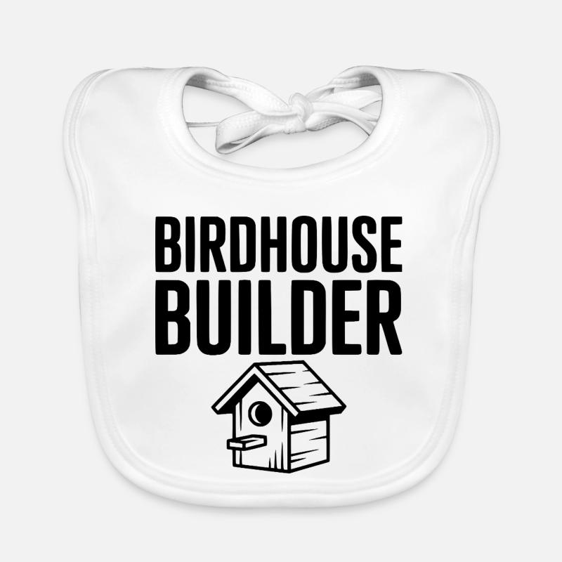 Constructeur de maisons à oiseaux Bavoir bio Bébé