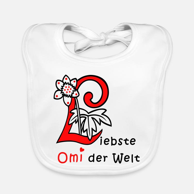 liebste Omi der Welt Baby Bio-Lätzchen