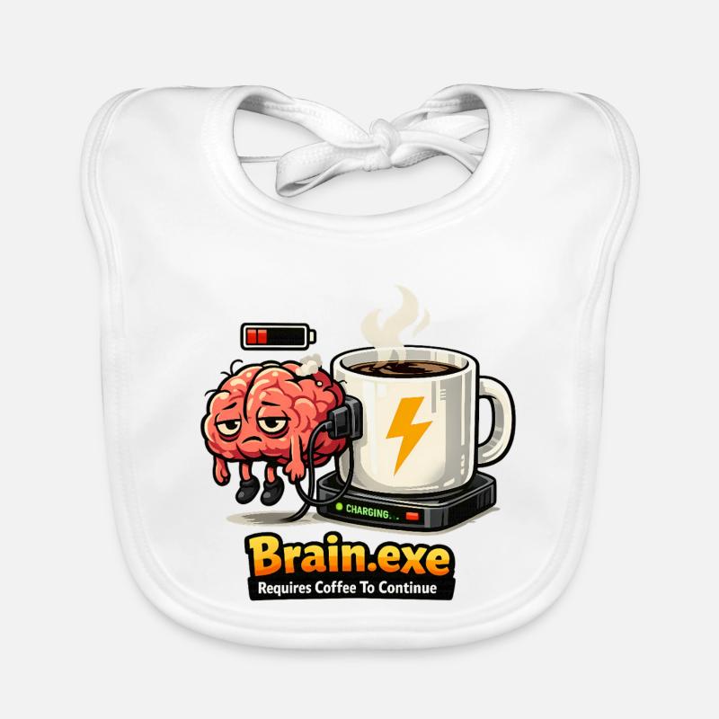 Coffee-driven brain Organic Baby Bibs