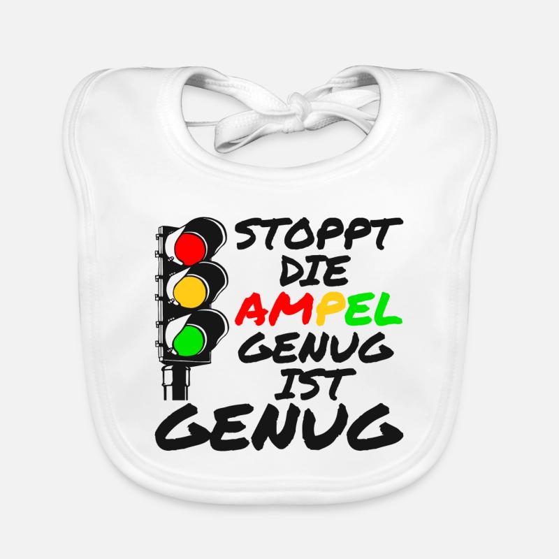 Stop the traffic lights - Enough is enough Organic Baby Bibs