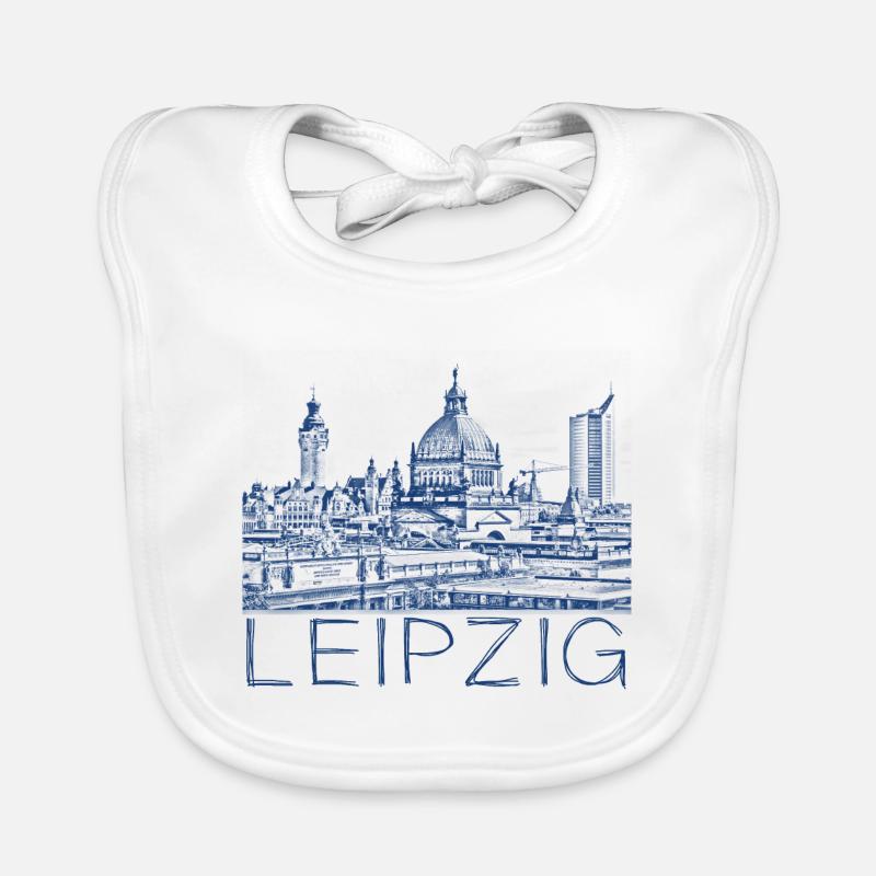 Kulizeichnung Leipzig Baby Bio-Lätzchen