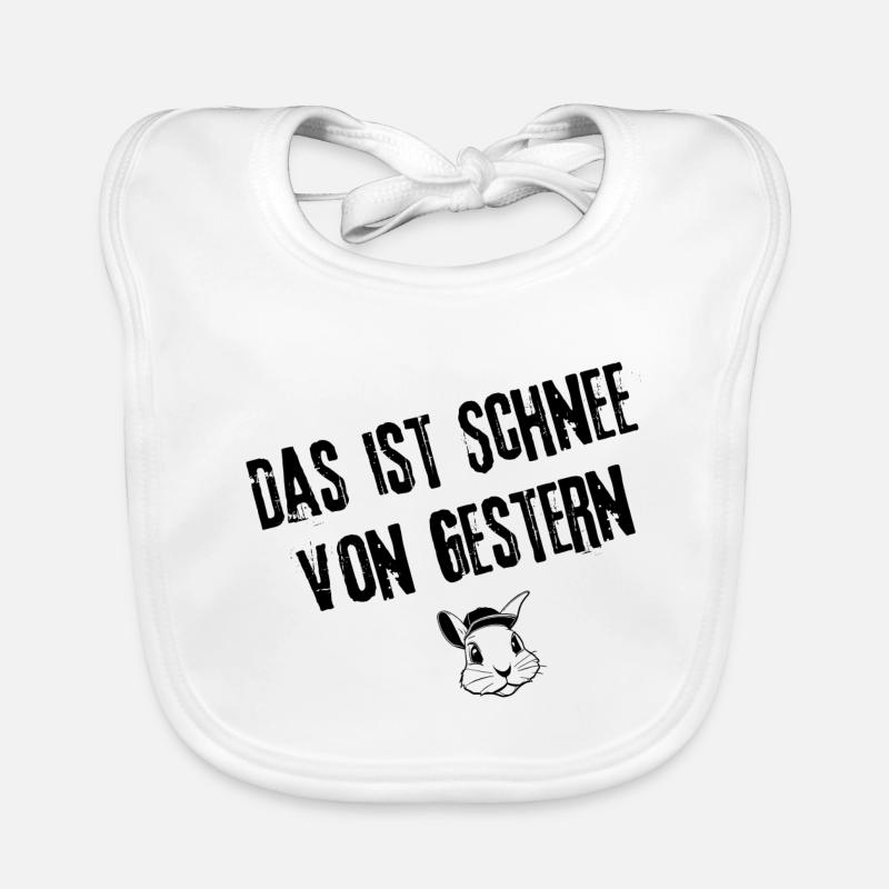 Nostalgischer Gestern-Stil | Redewendung Baby Bio-Lätzchen