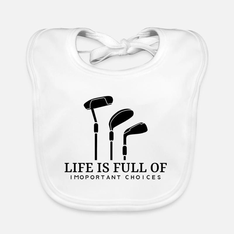 Golf golf golf golf club sort golf golf Bavoir bio Bébé