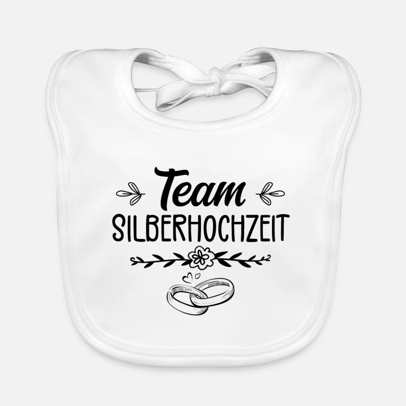 25. Hochzeitstag Ehe 25 Jahre Ehe Geschenk Bavoir bio Bébé