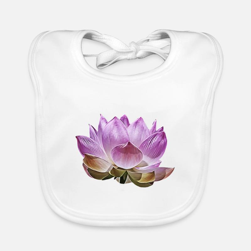 Lotus flower Organic Baby Bibs