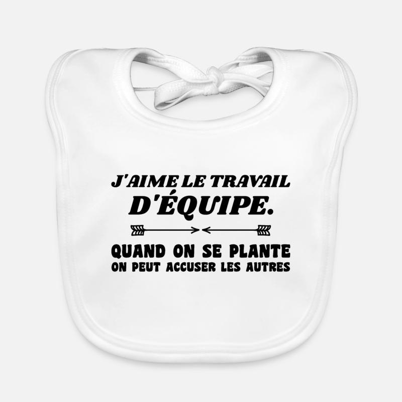 travail d'équipe Bavoir bio Bébé
