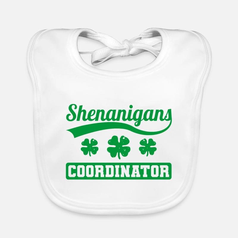 Shenanigans Coordinator Clover Green Clover Organic Baby Bibs