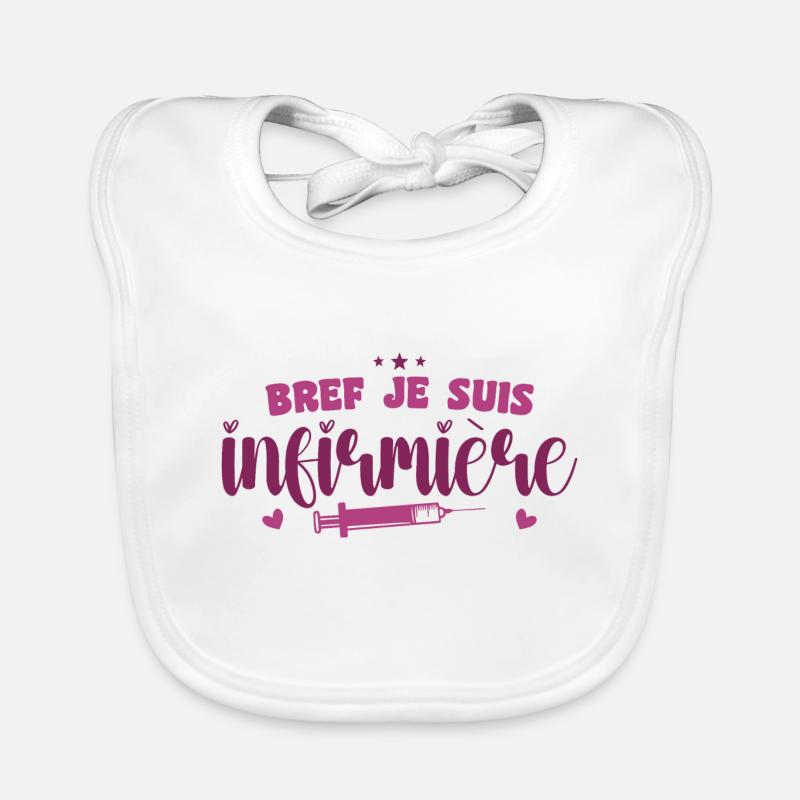 Bref Je Suis Infirmière Bavoir bio Bébé