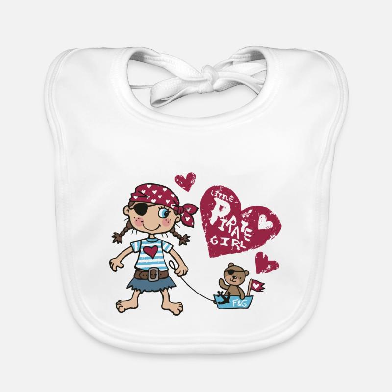 Little Pirate and Captain Bear Organic Baby Bibs