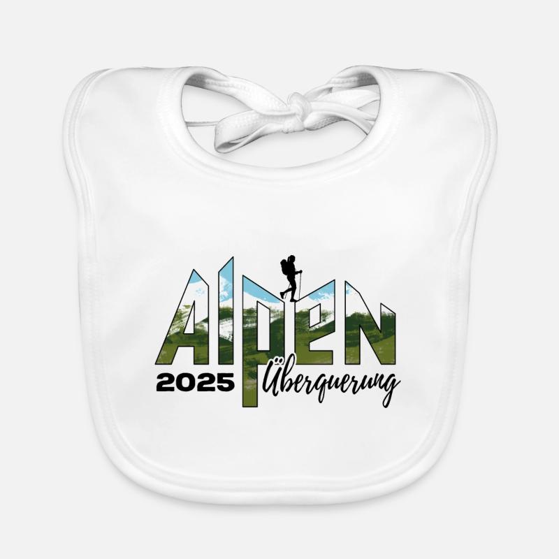 Alpenüberquerung Alpen Überquerung 2025 Wandern Baby Bio-Lätzchen