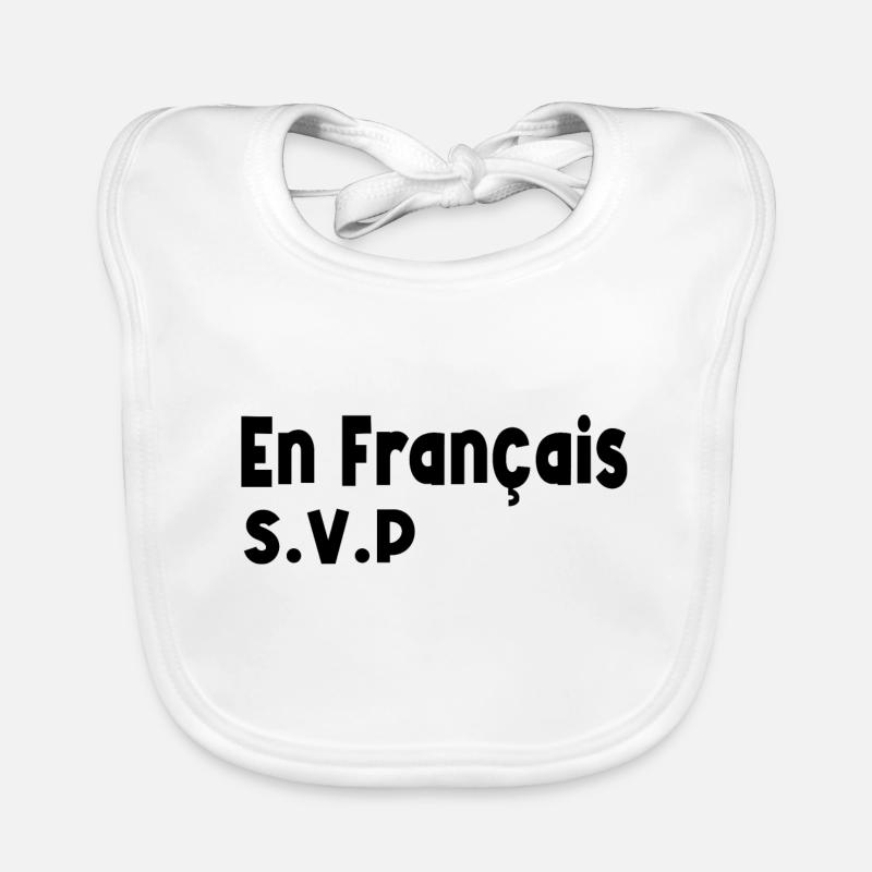 en français svp Bavoir bio Bébé