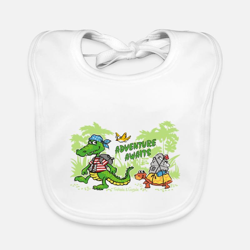 ADVENTURE AWAITS Organic Baby Bibs