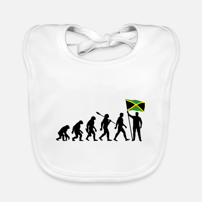 Jamaica - Evolution - Flagge - Nation Baby Bio-Lätzchen