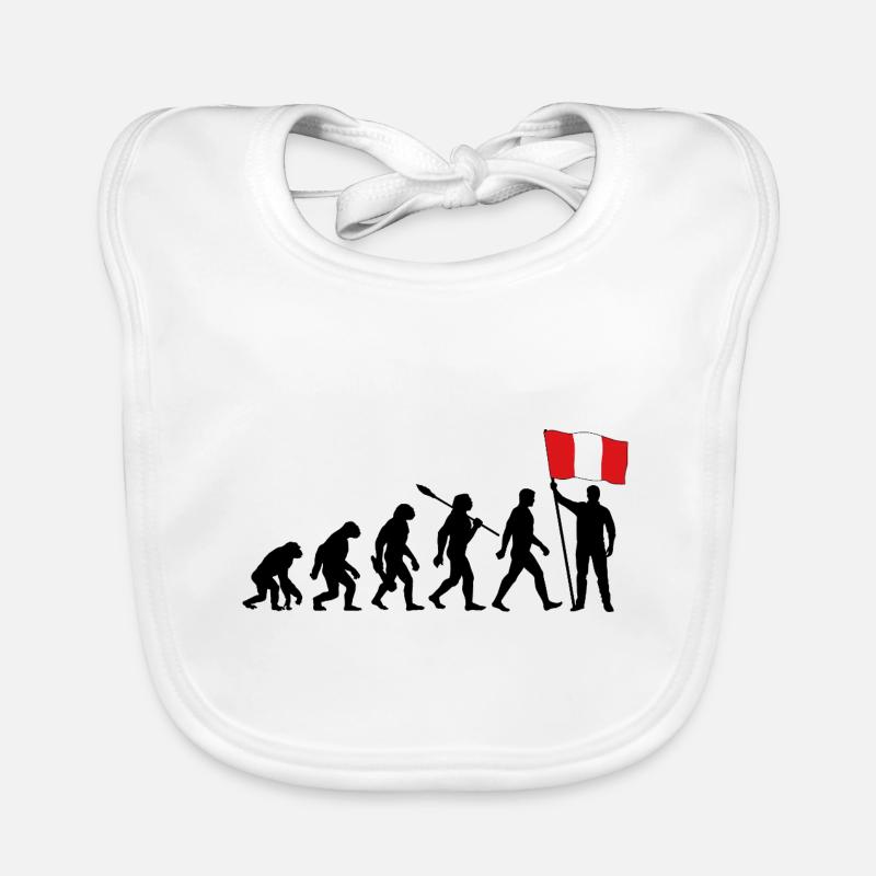 Peru - Evolution - Flagge - Nation Baby Bio-Lätzchen
